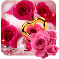 Roses Hearts HD live wallpaper