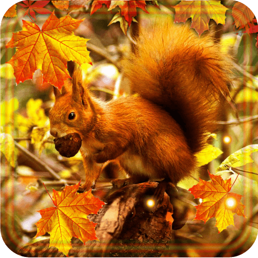Autumn Squirrels LWP