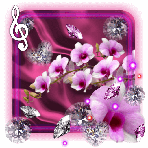 Diamonts and Orchids live wallpaper