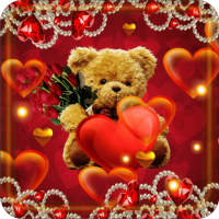 Valentines Teddy live wallpaper