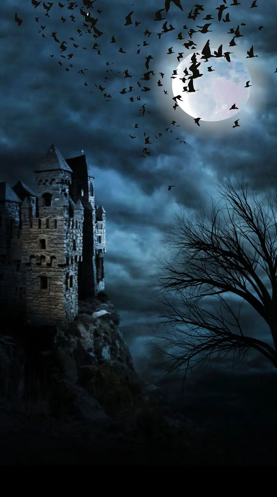 Castle Gothical Dreamly Cool Background