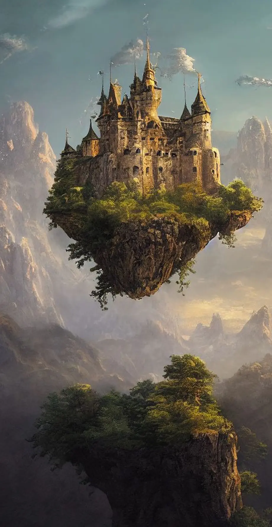 Castle in the Sky Dark Cute Background Digital, iphone wallpaper background, i Phone x wallpaper, i Phone 10 wallpaper, Samsung galaxy s4 wallpaper background, Galaxy A34 wallpaper background, XIAOMI wallpaper background, for desktop, for PC, for computer