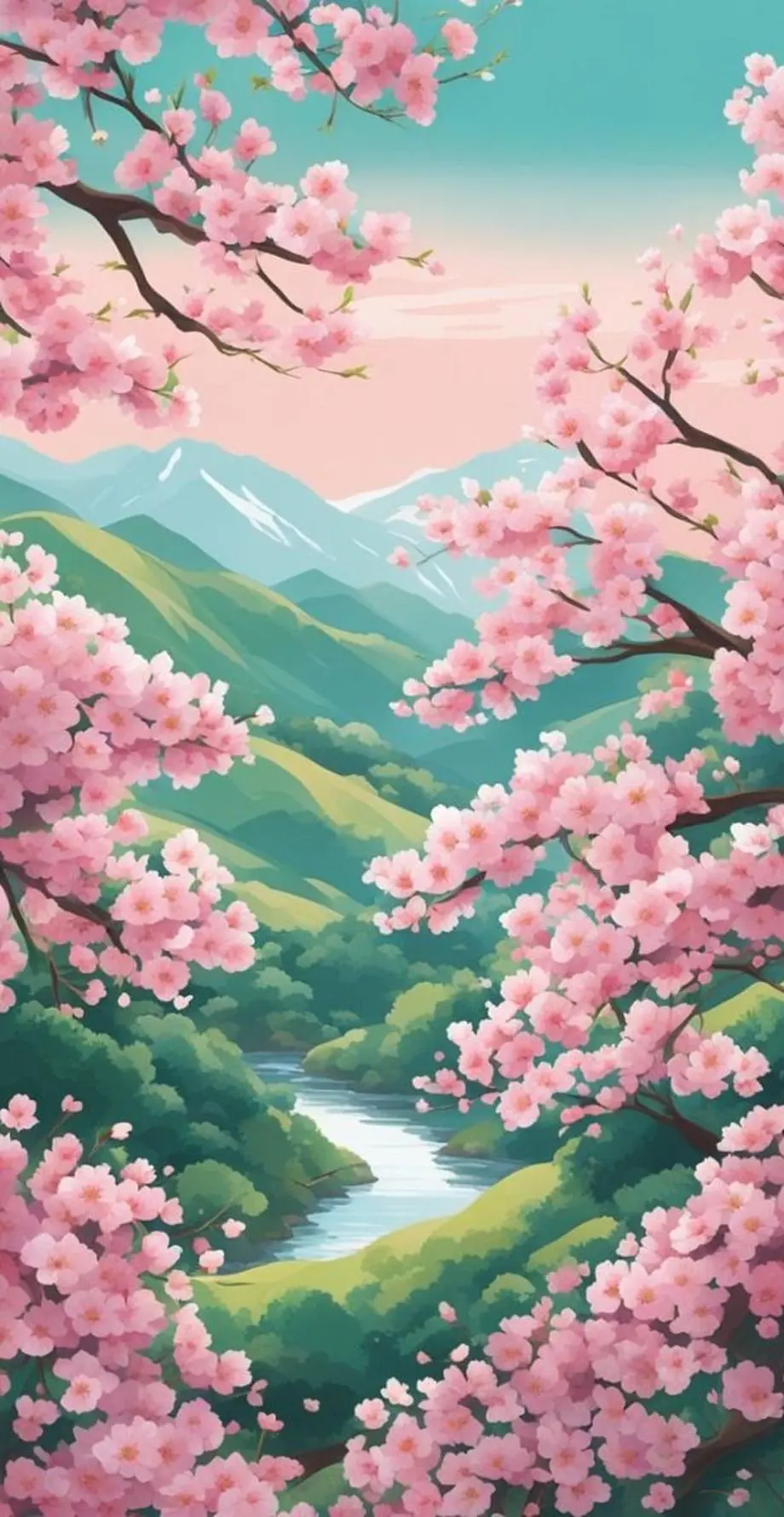 Anime Sakura Graceful Beautiful Wallpaper