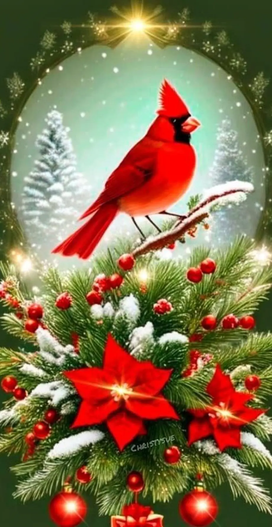 Birds Christmas cardinal Delicate Best Wallpaper background Wallpaper, iphone wallpaper background, i Phone 13 wallpaper, iphone 6 plus wallpaper background, Galaxy A54 wallpaper background, Samsung Galaxy wallpaper background, XIAOMI wallpaper background, for desktop, for PC, for computer