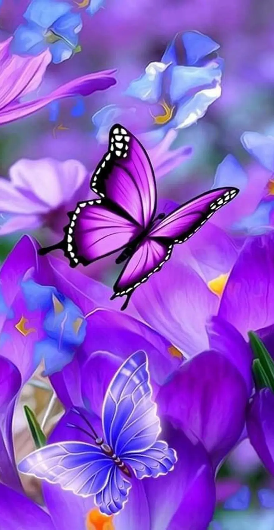 Butterflies Aesthetic Flowers Perfect Wallpaper