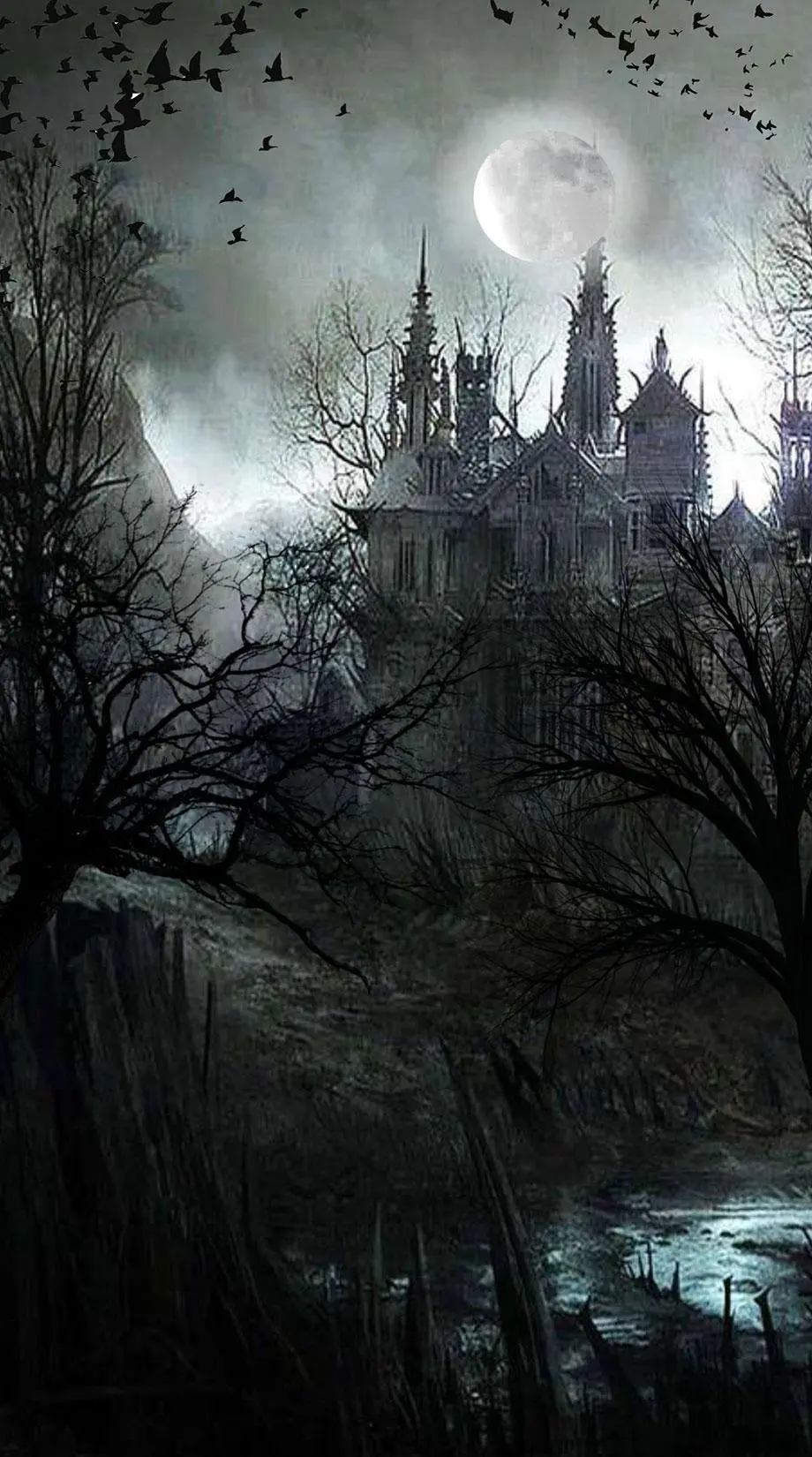 Castles Medieval Dark Wonderful Background picture