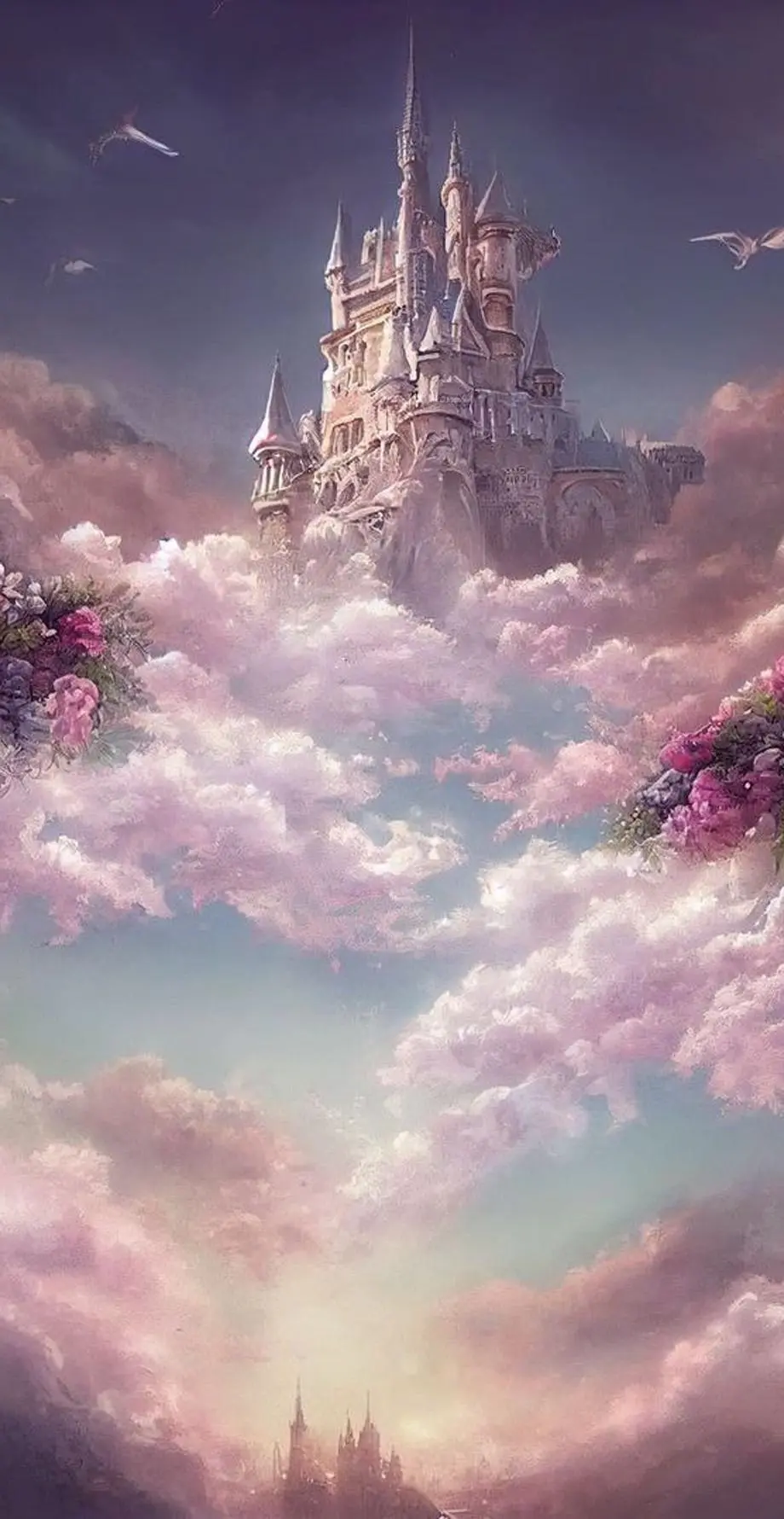 Castles in the sky Sinister Beautiful Background