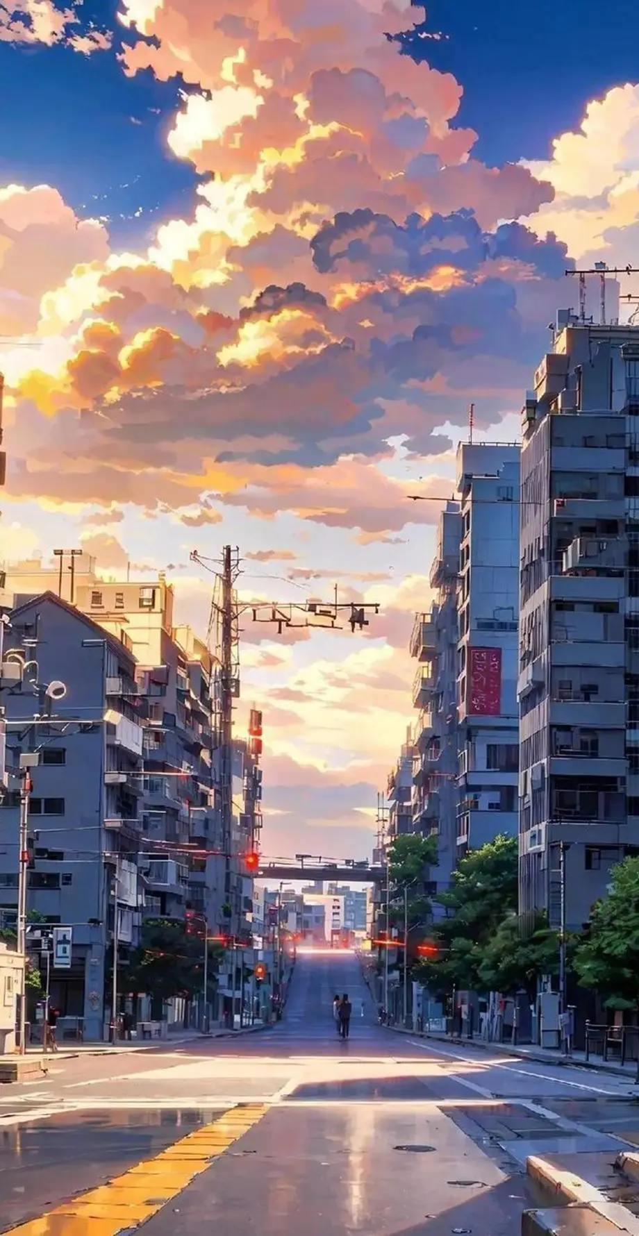 City Anime Awesome Cute Background