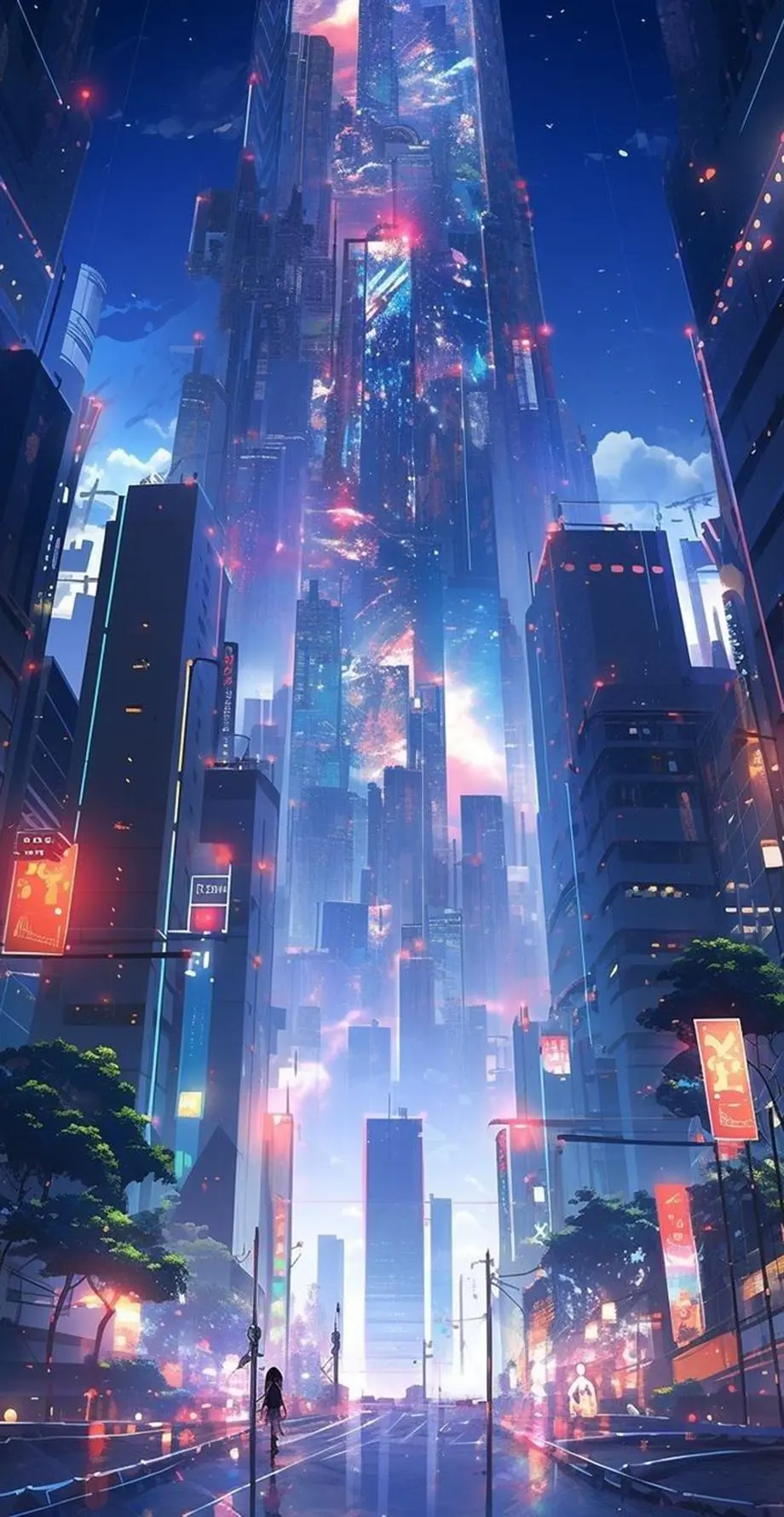 City Cyber Iphone Great Wallpaper background