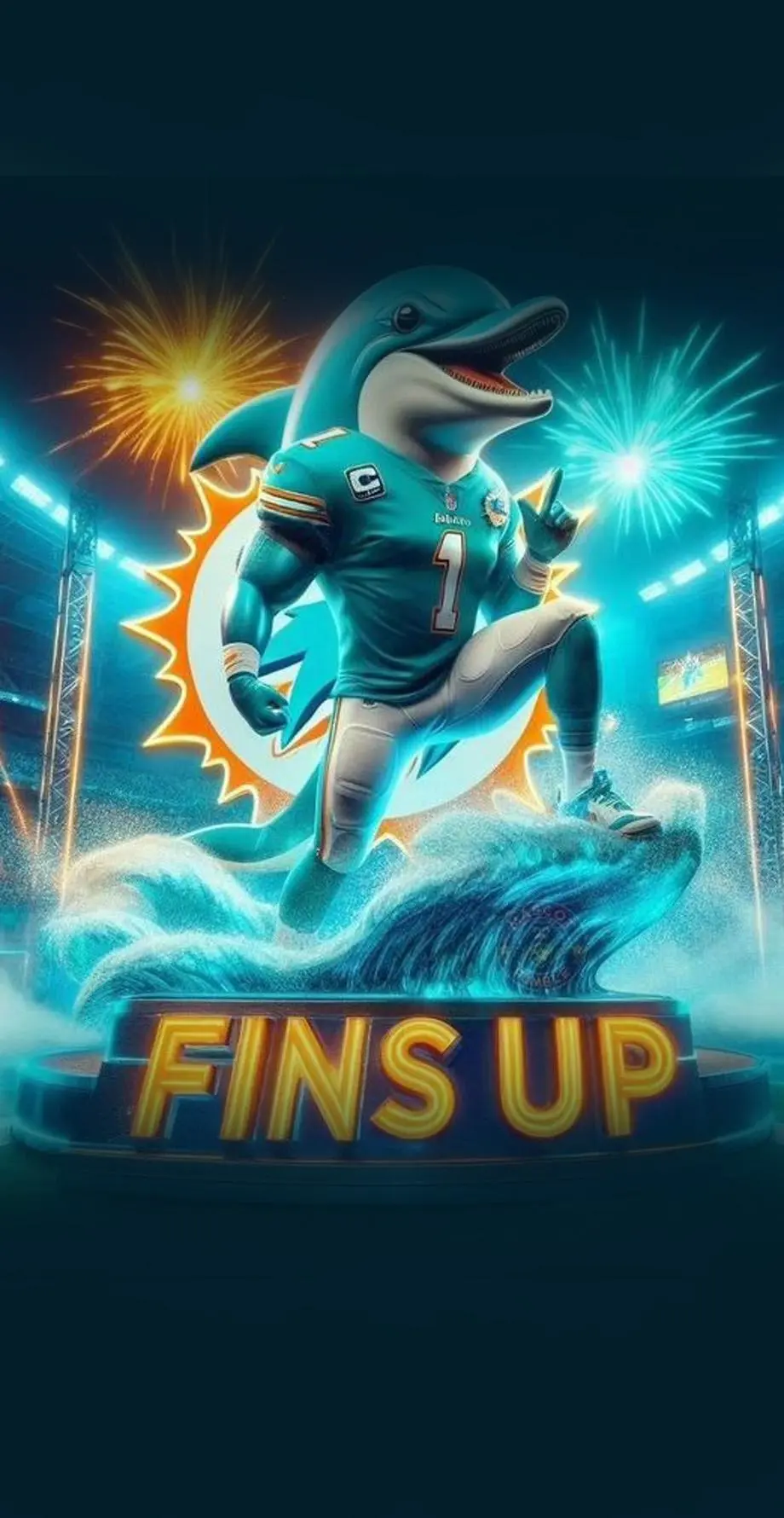 Dolphins Miami Design Cute Background idea