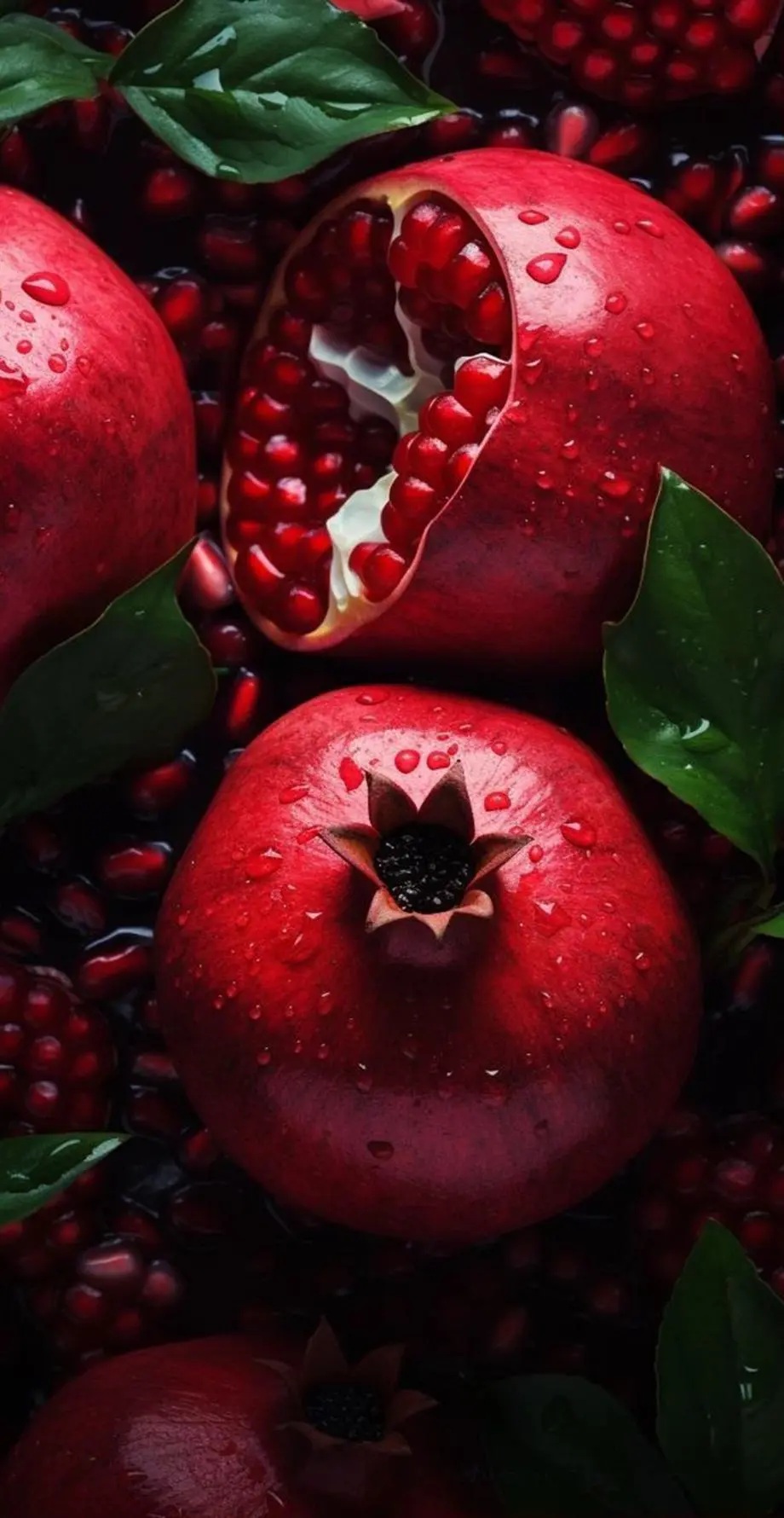 Fruits Pomegranate Garden Great Background picture