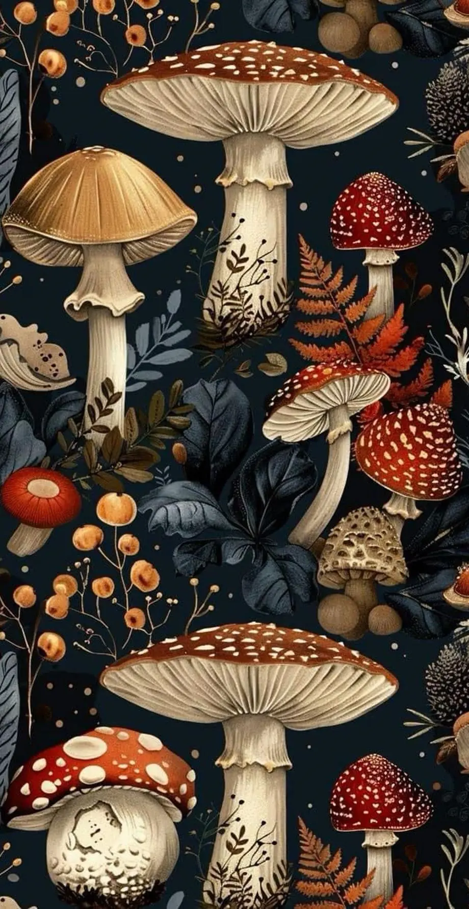 Mushrooms Android Cool Nice Background