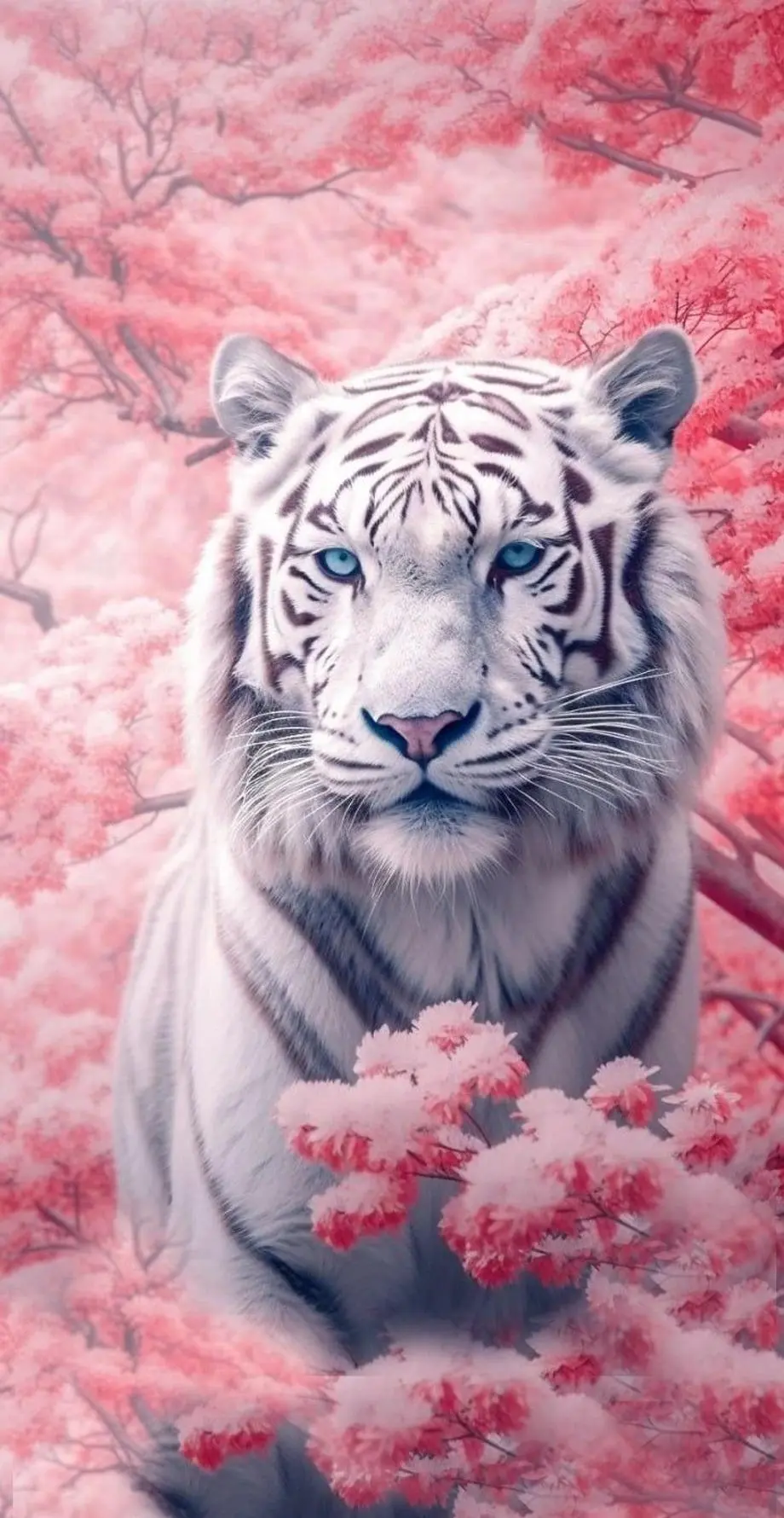 Tigers White Fantasy Amazing Wallpaper background