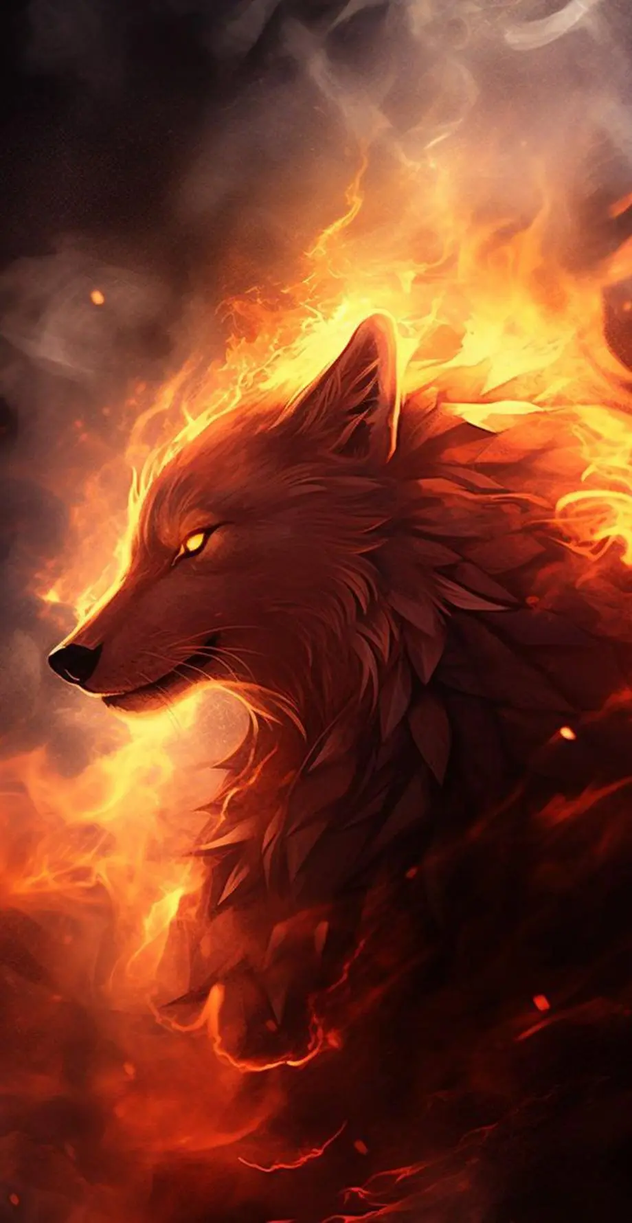 Wolves Fire Photo Amazing Wallpaper background