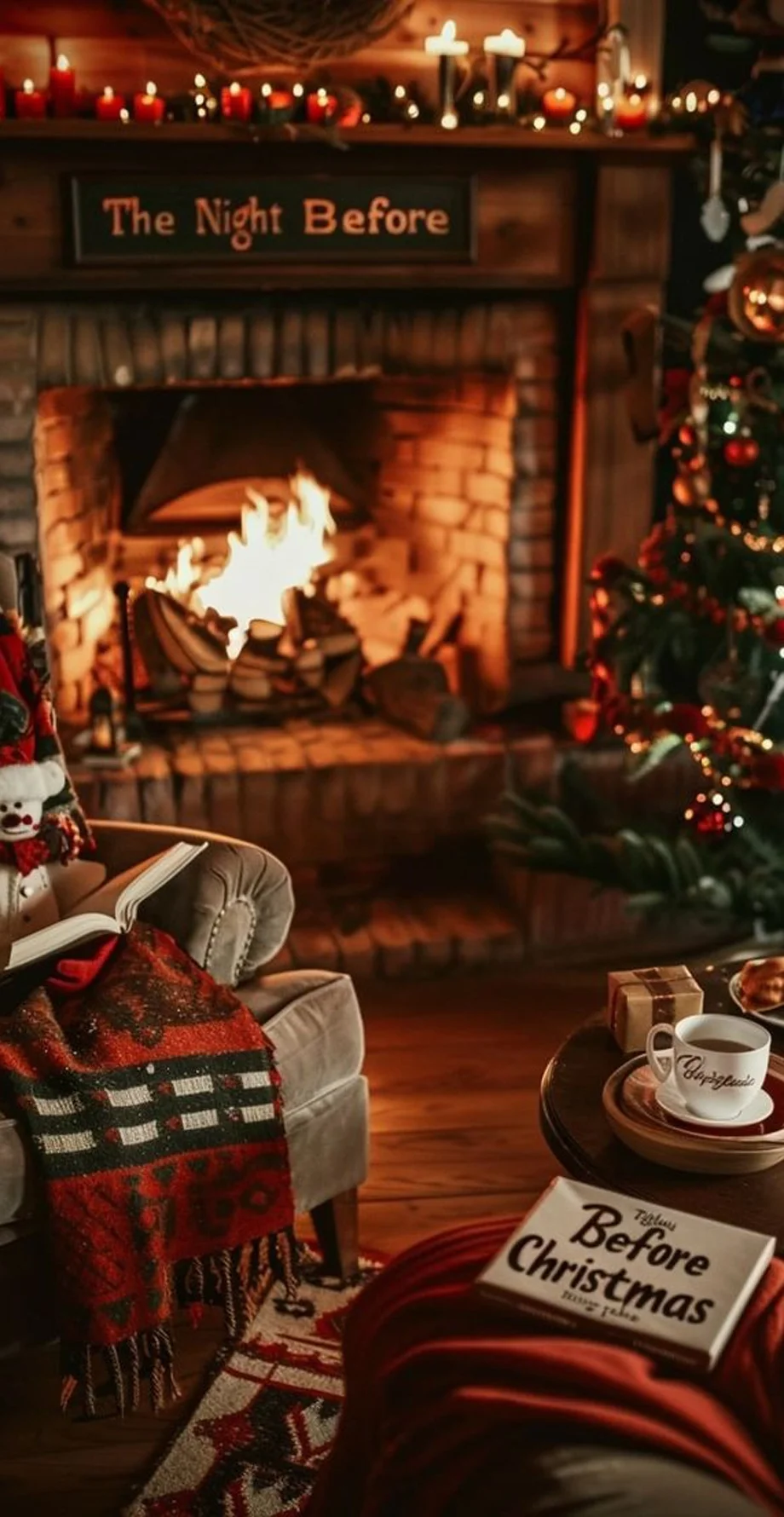 Christmas Cozy Stylish Nice Wallpaper