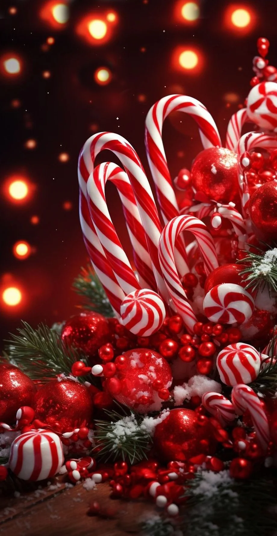 Christmas Red Design Amazing Wallpaper