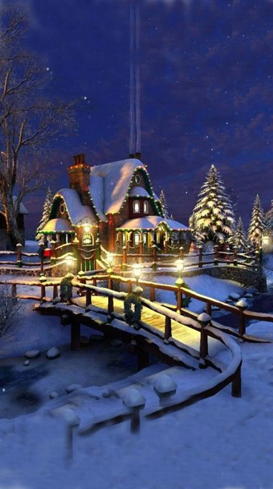 Christmas Snowy Cool Best Background picture