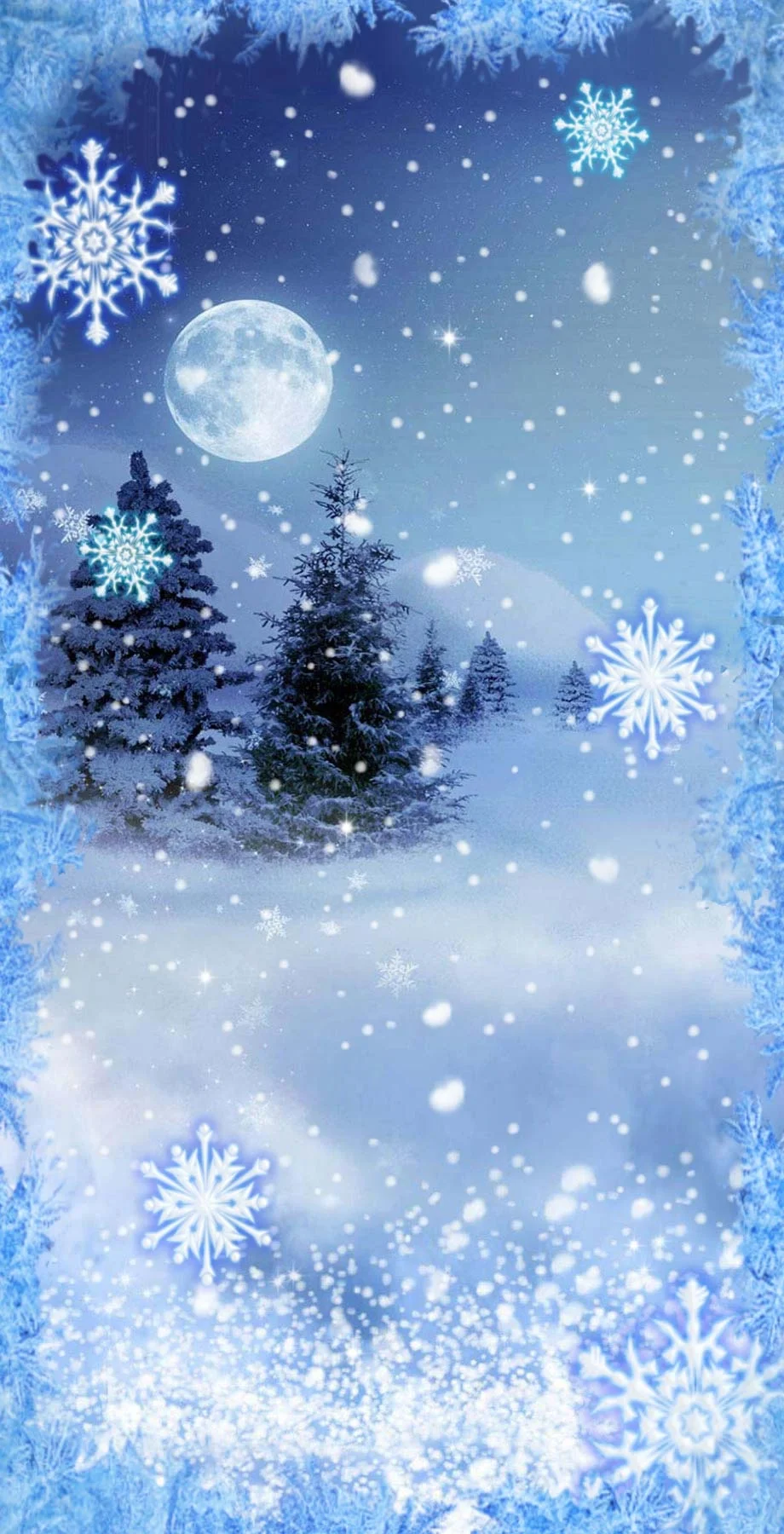 Winter iPhone Snow Top Background idea