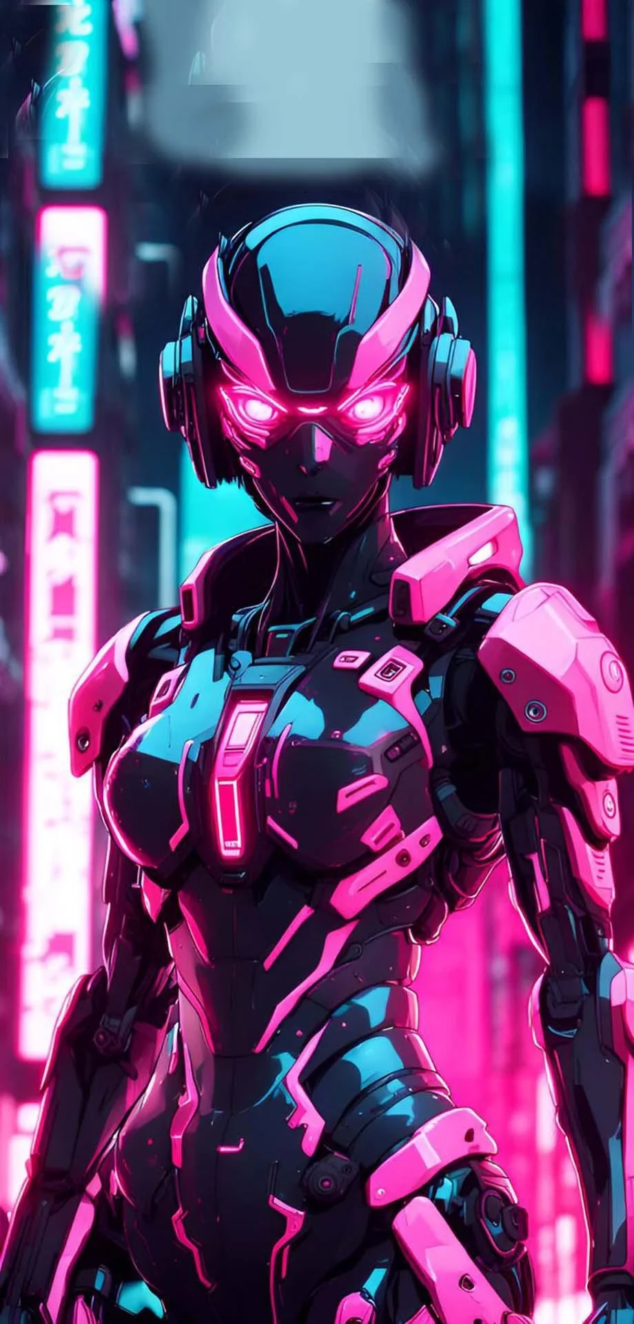 Cyberpunk Female Cool Original Wonderful Lockscreen Wallpaper