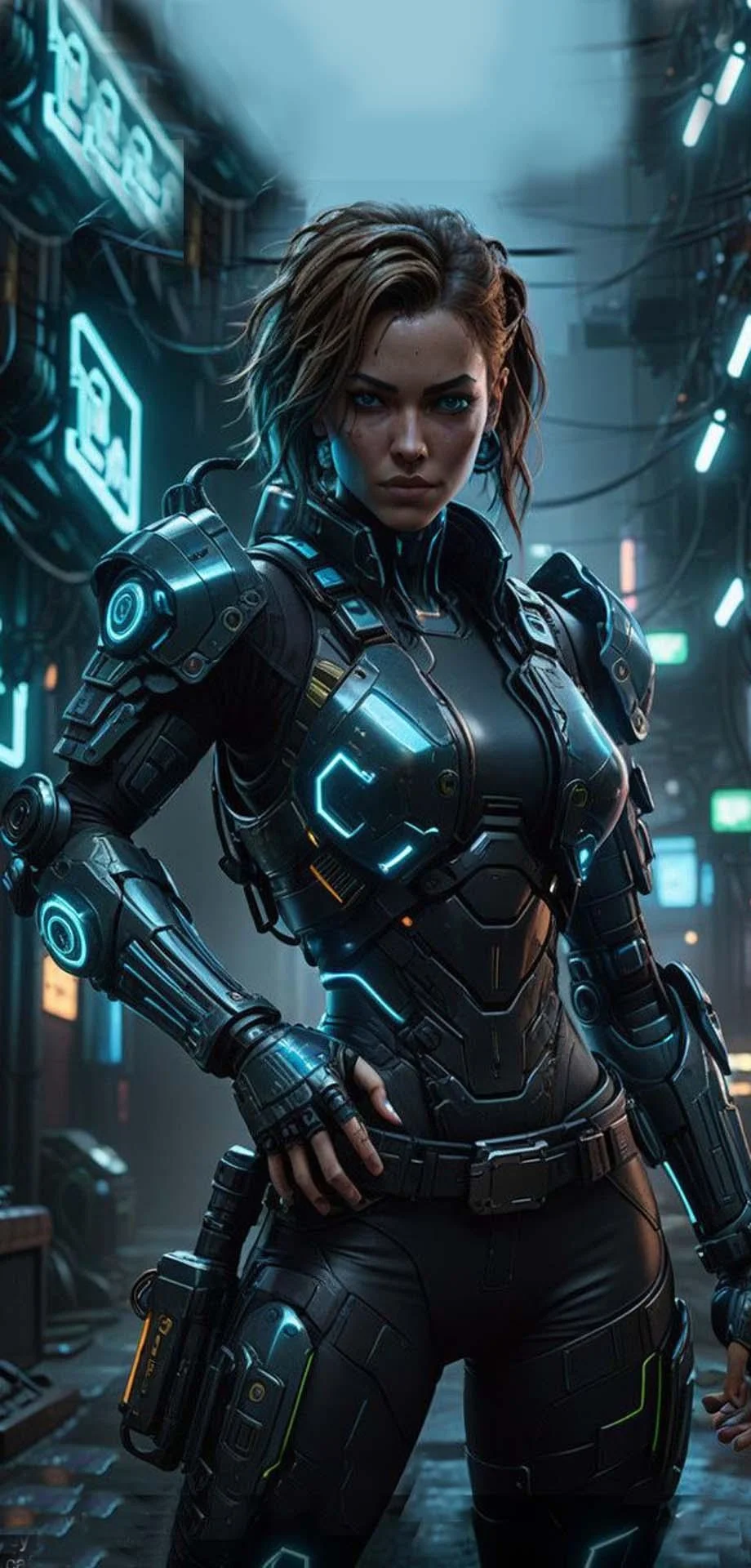 Cyberpunk Female Grand Original Awesome Wallpaper