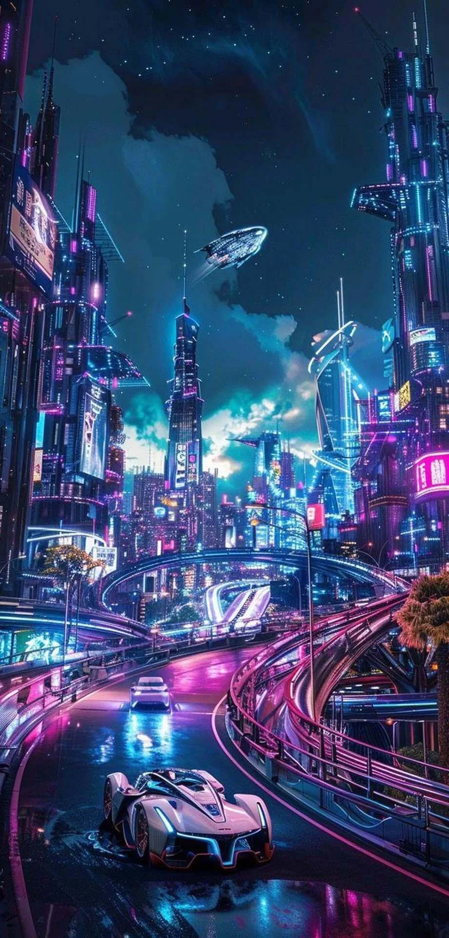 Cyberpunk Future Aesthetic Cool Design Perfect HD Wallpaper