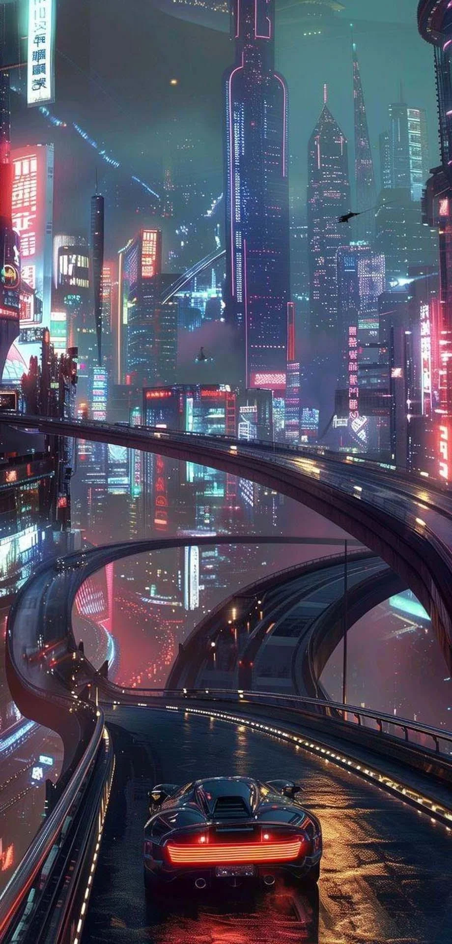 Cyberpunk Future Grand Art Wonderful Screensaver Wallpaper