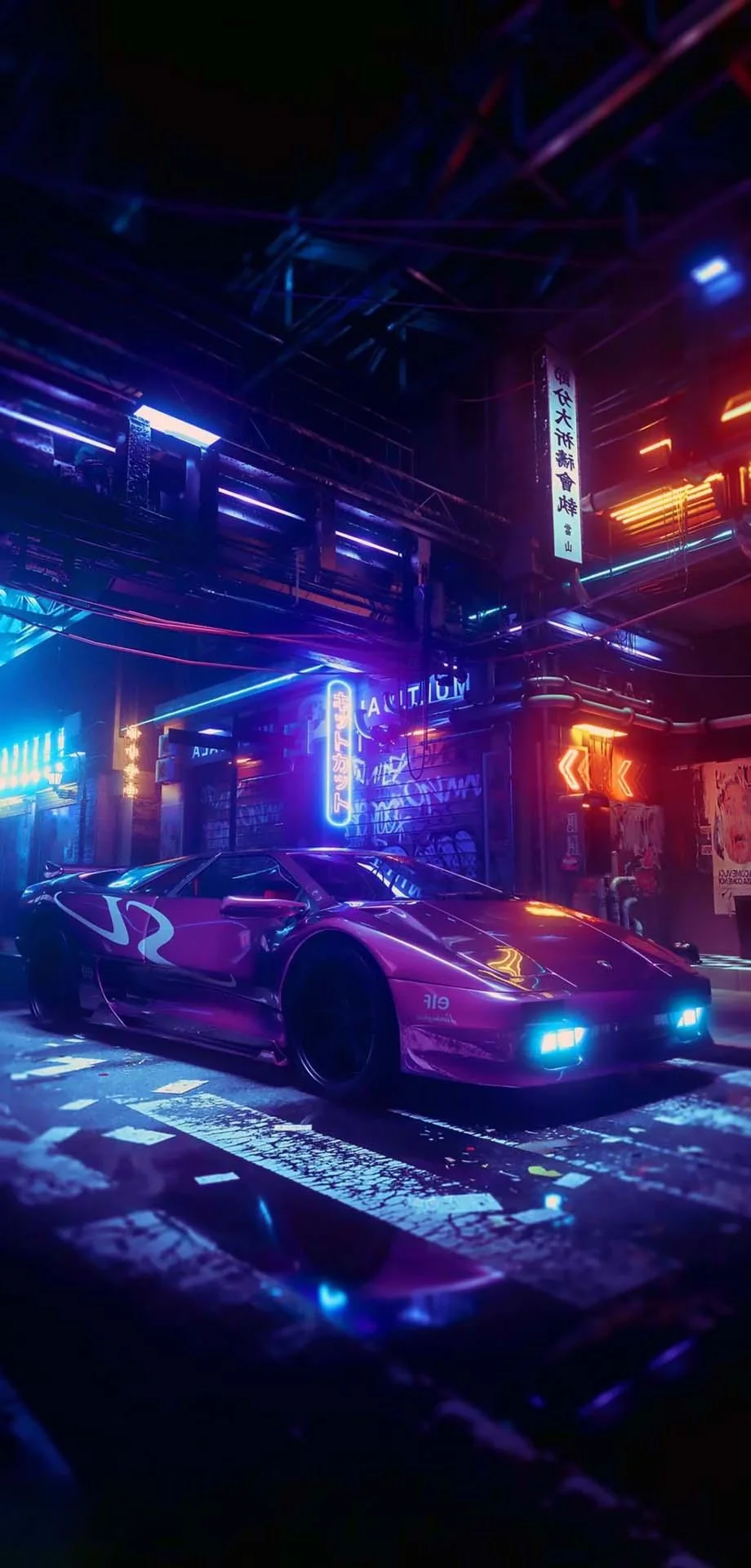 Cyberpunk Neon Iphone Best Design Excellent 4K Wallpaper