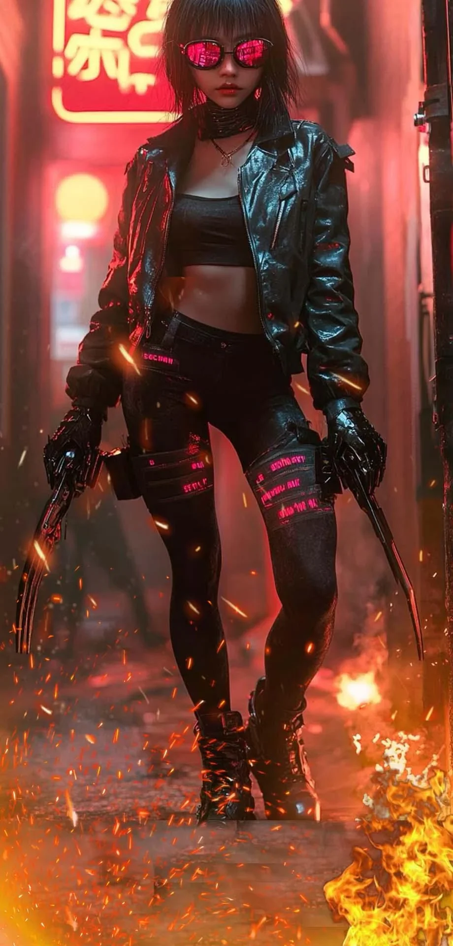 Cyberpunk Women Aesthetic Best Design Excellent Background 4K Wallpaper