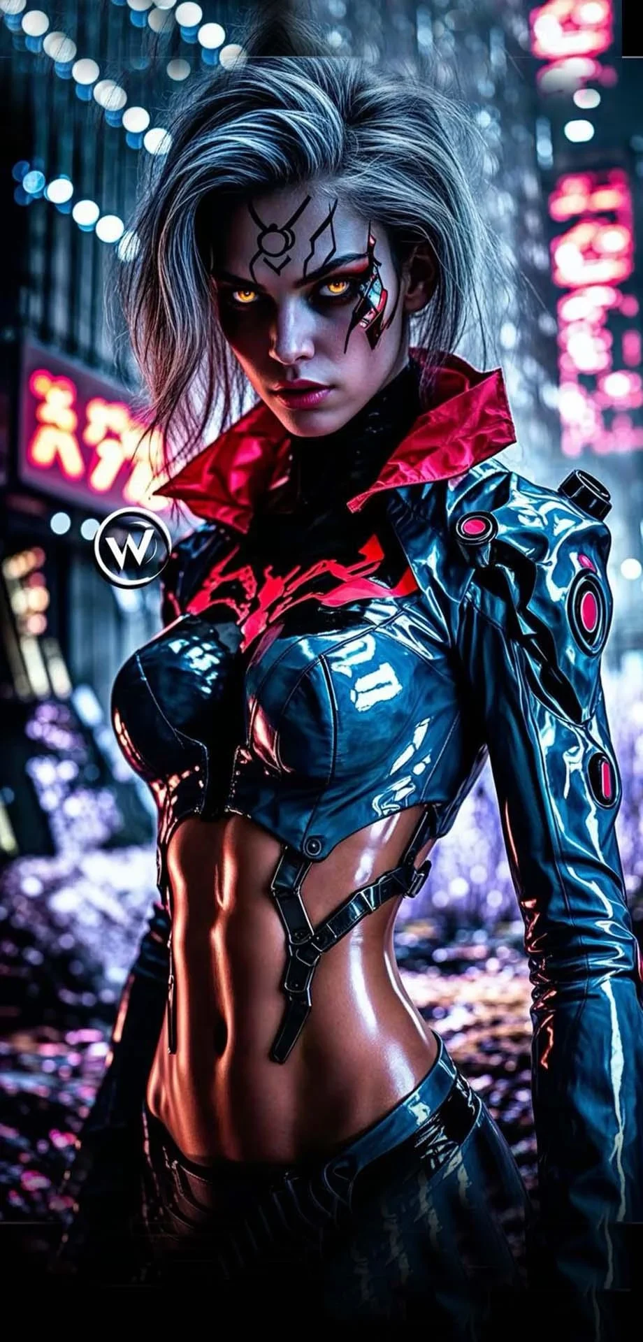 Cyberpunk Women Aesthetic Cool Original Amazing 4K Wallpaper Digital wallpaper, phone wallpaper, i Phone 12 wallpaper, i Phone 14 wallpaper background, Samsung galaxy s8 wallpaper background, Galaxy S24 wallpaper background, XIAOMI wallpaper background, for desktop, for PC, for computer